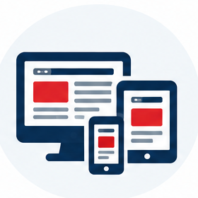 Mobile-responsive development icon